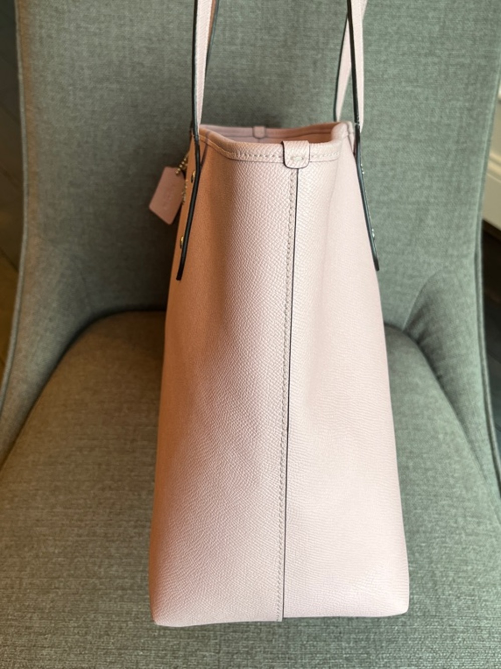 Coach Crossgrain Leather City Zip Tote  Light Pink F58846 - Picture 3 of 16